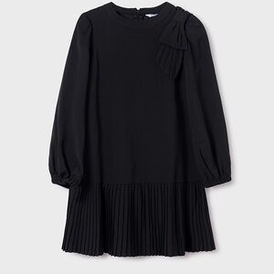 Mayoral Elegant Black Pleated Dress